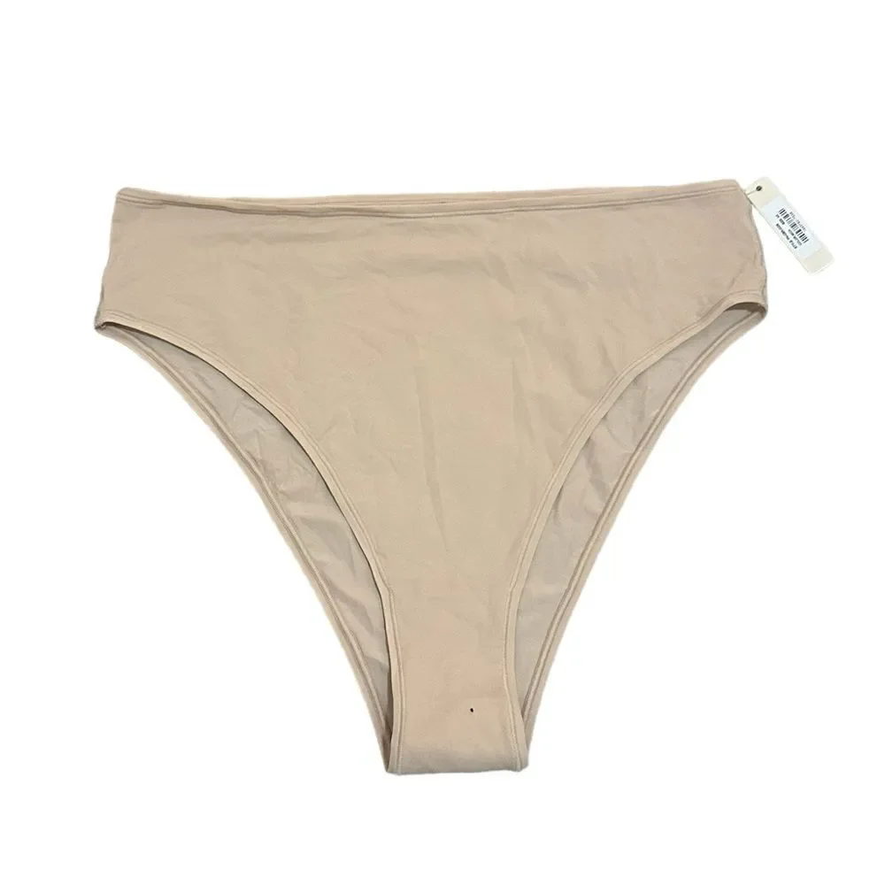 NWT SKIMS Fits Everybody Cheeky High Waisted Brief Panty In Mica Nude Panty